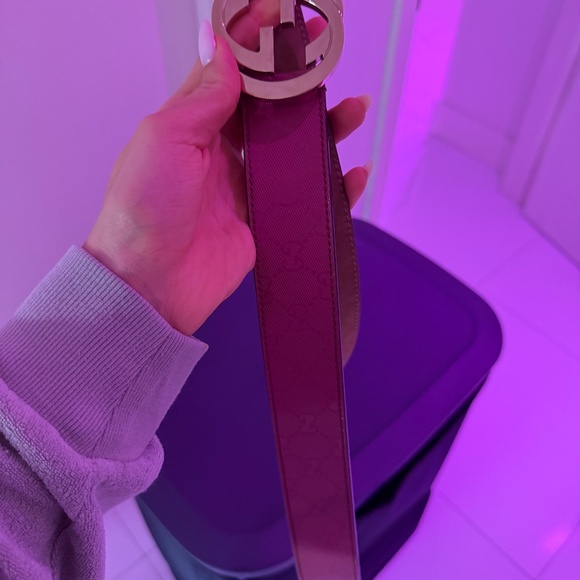 Pink Gucci GG Belt - Picture 4 of 9